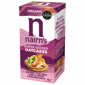 Nairn's - Organic Super Seeded Oatcakes, 200g | Pack of 8