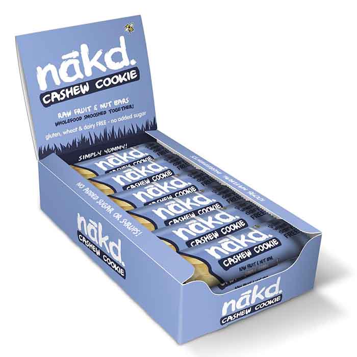Nakd - Cashew Gluten Free Cookie Bars, 35g  Pack of 18
