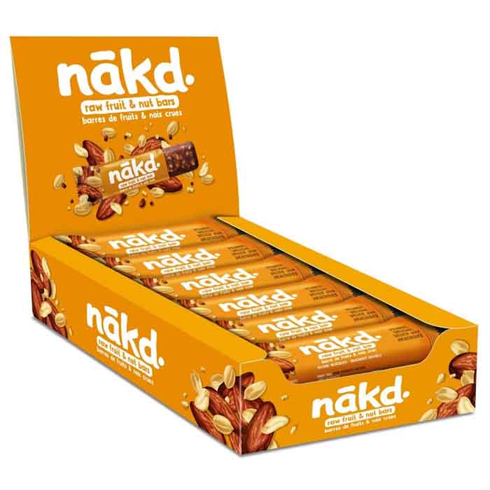 Nakd - Fruit & Nut Bars - Peanut Delight, 35g  Pack of 18