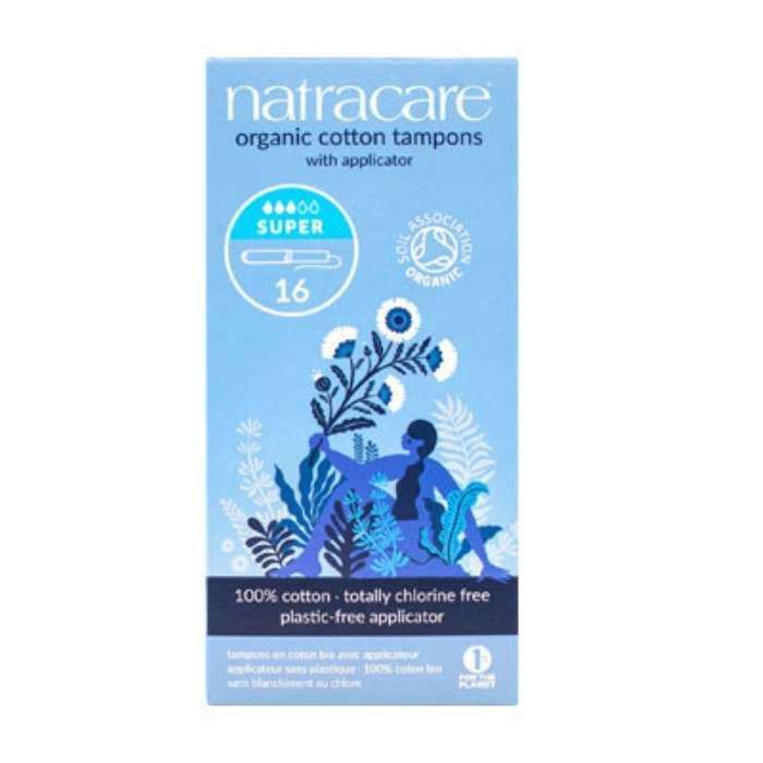 Natracare - Organic Cotton Super Tampons - with Applicator Plus 16