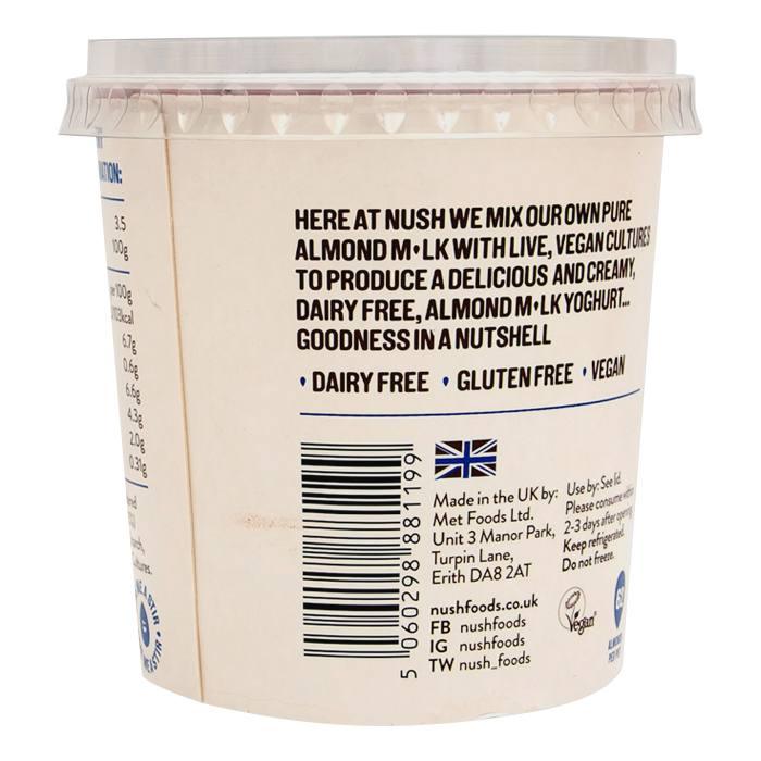 Nush - Blueberry Almond Yoghurt 350g - back