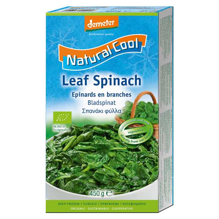Natural Cool - Organic Leaf Spinach, 450g