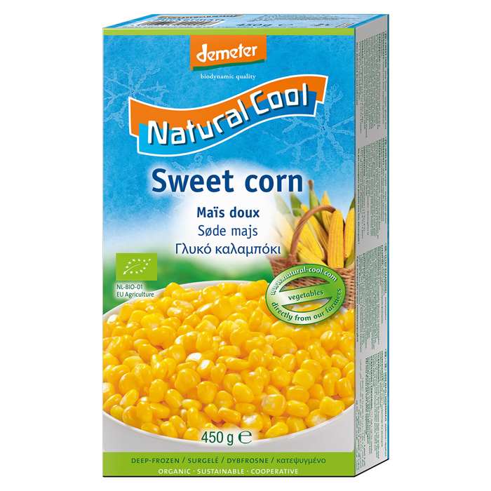 Natural Cool - Organic Sweetcorn, 450g