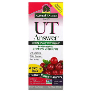 Nature's Answer - UT Answer D-Mannose & Cranberry, 120ml