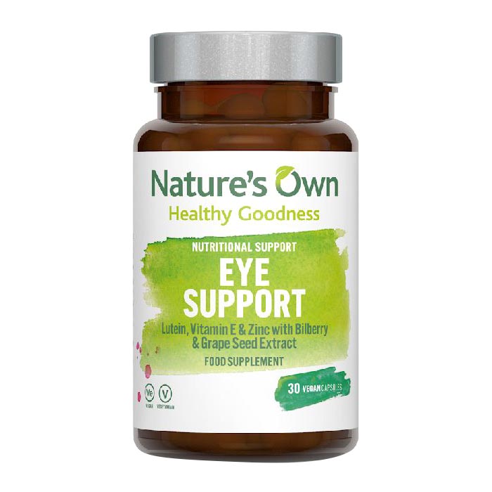 Nature's Own - Eye Support (Lutein Zinc Bilberry & Grapeseed Extract), 30 Capsules