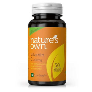 Nature's Own - Vitamin C with Bioflavonoids Low Acid from Oranges, 50 Tablets