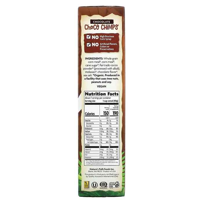 Nature's Path - Enviro Kidz Organic Chocolate Choco Chimps, 284g - Back