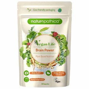 Naturopathica - Vegan Life Brain Power Capsules, 30 Capsules