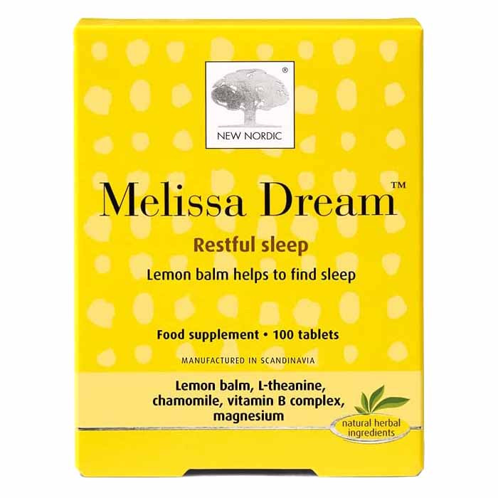New Nordic - Melissa Dream Lemon Balm Sleep Aid ,100 Tablets