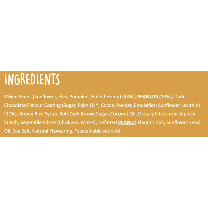 Nine - Dark Chocolate Bars Multipack - Peanut (20 Bars), 4x40g  - back