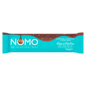 Nomo - Caramel & Sea Salt Choc Bar, 38g | Multiple Options
