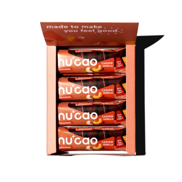 Nucao - Organic Vegan Chocolate Original Cashew Vanilla, 40g 12 pack