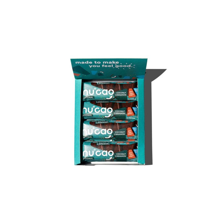 Nucao - Organic Vegan Chocolate Original Coconut Cinnamon, 40g 12 pack