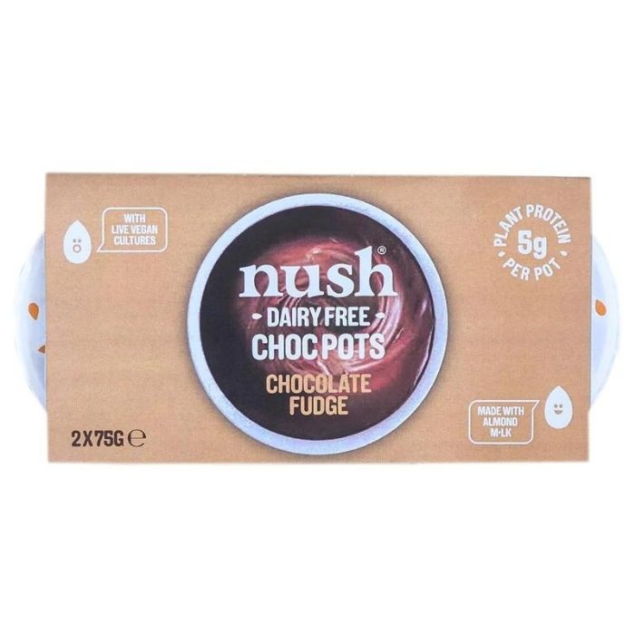 Nush - Choc Pots - Chocolate Fudge, 2pots - front