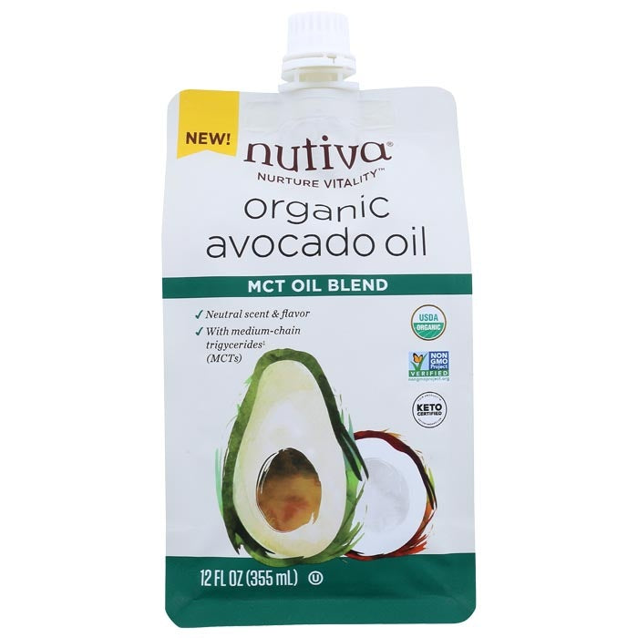 Nutiva - Organic Avocado Oil - MCT Pouch, 355ml