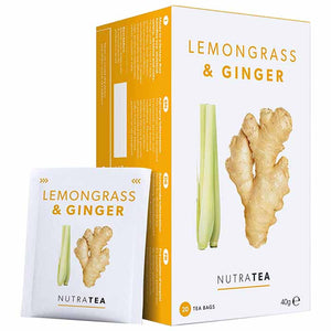 Nutra Tea - Lemongrass & Ginger Tea, 20 Bags