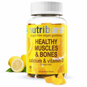 Nutriburst - Healthy Muscles & Bones Calcium & Vitamin D Gummies, 60 Gummies