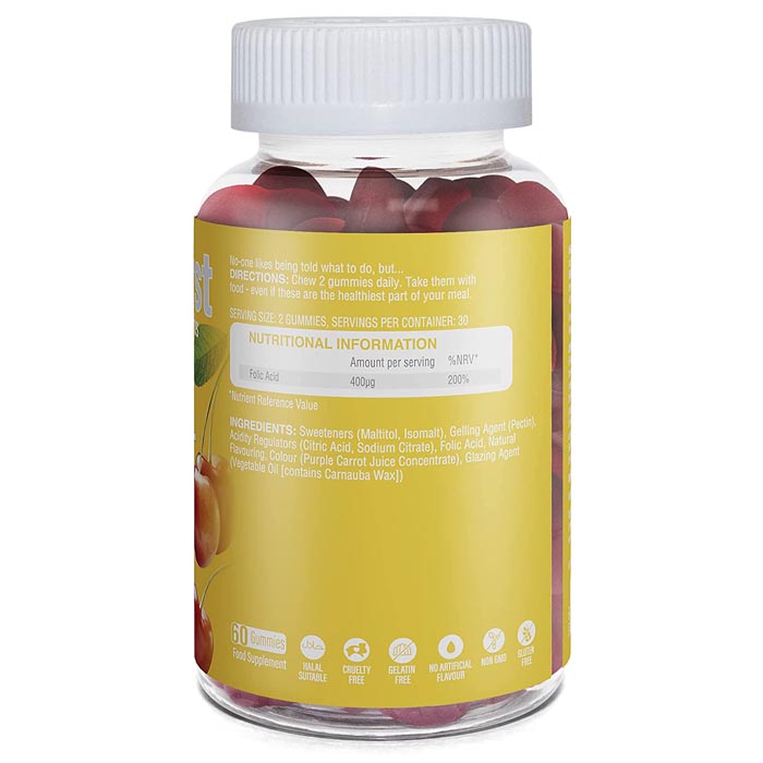 Nutriburst - Prenatal Health with Folic Acid Gummies, 60 Gummies  - back