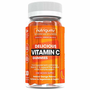 Nutrigums - Vitamin C Orange Flavour Gummies | Multiple Sizes