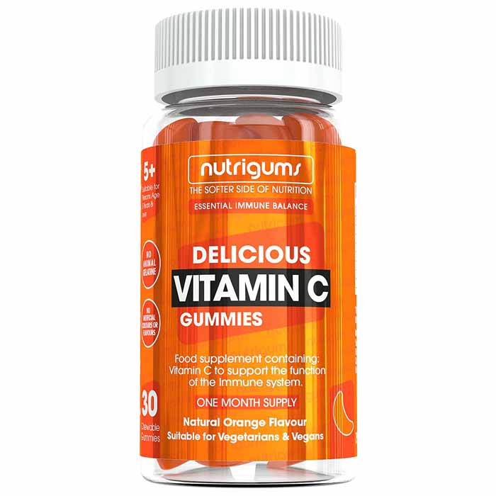 Nutrigums - Vitamin C Orange Flavour Gummies ,30 Gummies