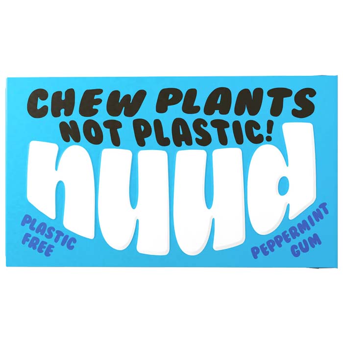 Nuud Gum - Plastic-Free Chewing Gum - Peppermint, 18g