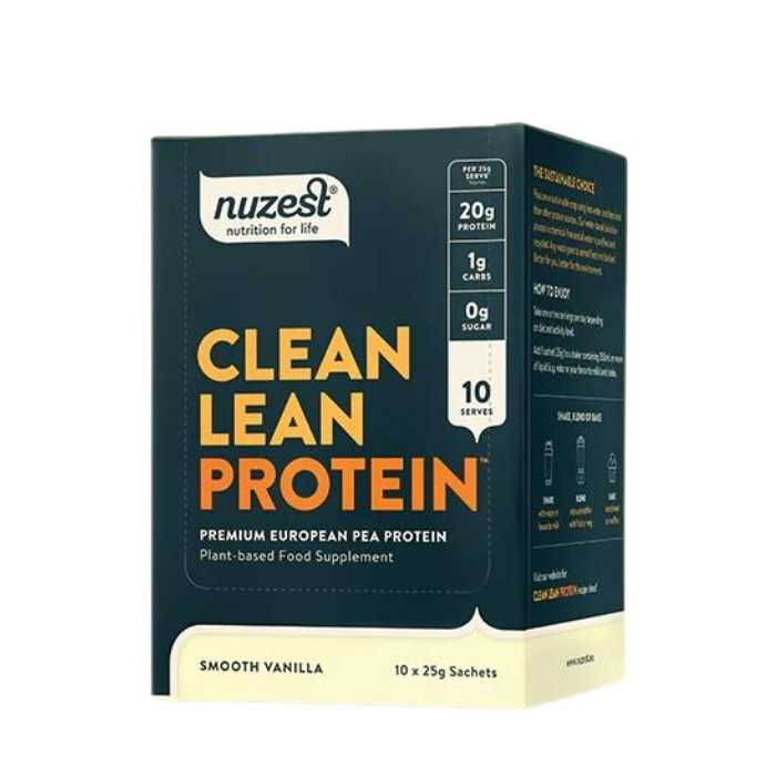 Nuzest - Clean Lean Protein Box Smooth Vanilla Sachets, 10x25g - front