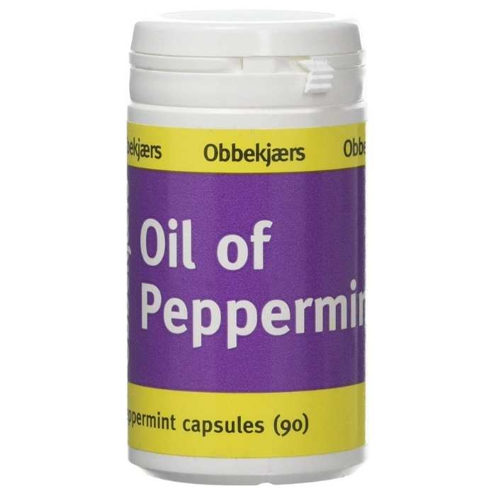 Obbekjaers - Peppermint Capsules 50mg 90 Capsules - front