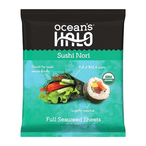 Ocean's Halo - Organic Seaweed Sheets, 28g | Multiple Flavours