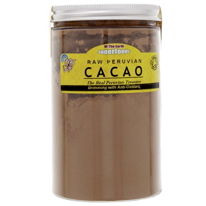 Of The Earth Superfoods - Organic Raw Peruvian Cacao Powder, 180g