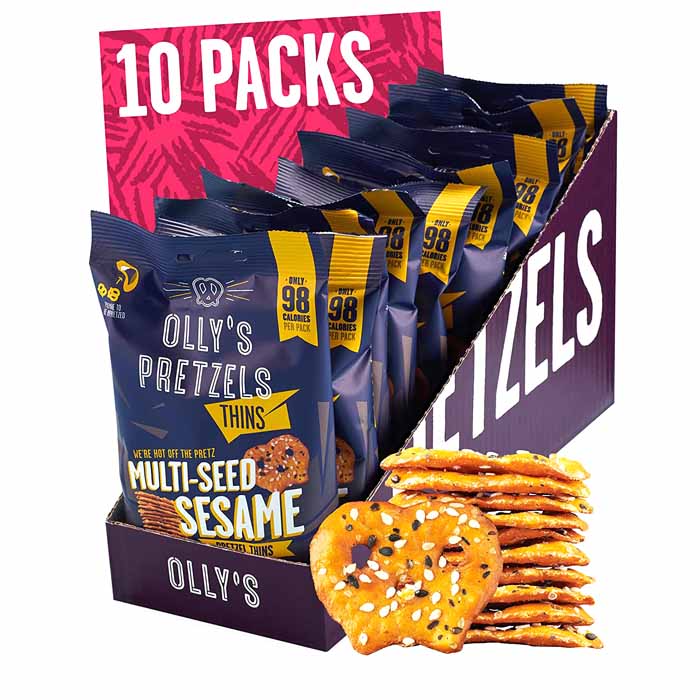 Olly's - Pretzel Thins - Multi-Seed 10-Pack, 35g