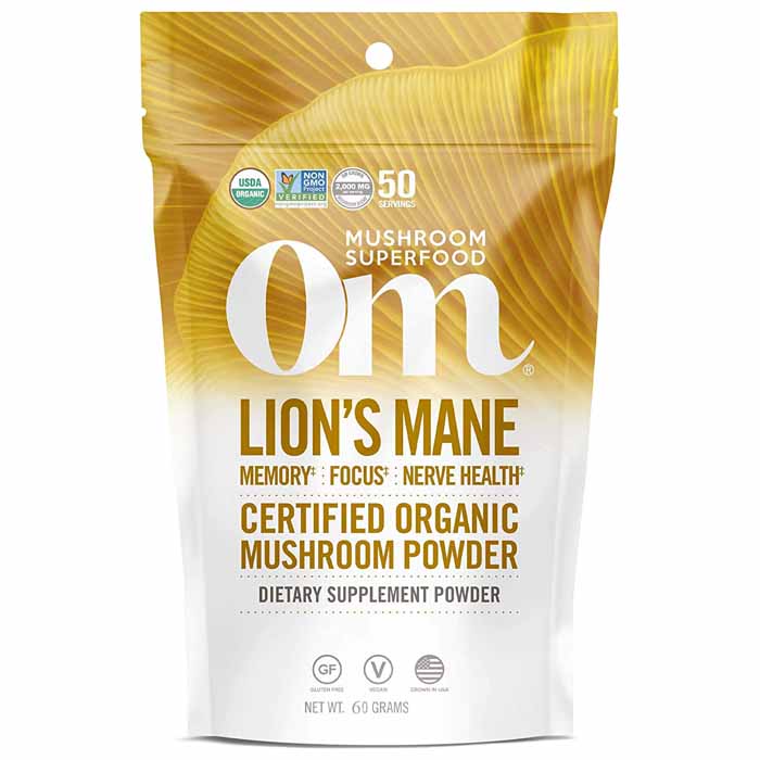Om Mushrooms - Organic Mushroom Lion's Mane, 60g
