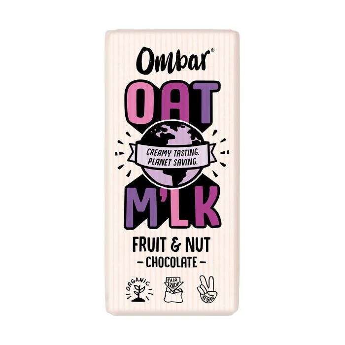 Ombar - Oat Milk Chocolate Bar Fruit & Nut, 70g