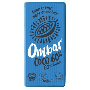 Ombar - Organic Coco 60% Cacao Chocolate Bar, 35g | Multiple Options