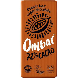 Ombar - Organic Raw 72% Cacao Chocolate Bar | Multiple Options