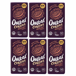 Ombar - Organic Salt & Nibs Chocolate Bar, 70g | Pack of 10