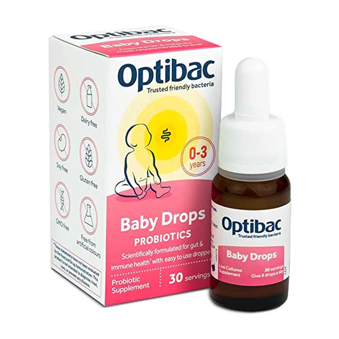 OptiBac Probiotics - Baby Drops 0-3 Years (Digestive Supplement), 10ml