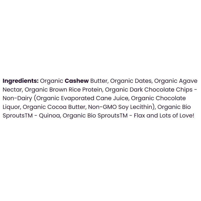 Organic Food Bar - Organic Snack Bars - Chocolatey Chocolate Chip, 50g - back