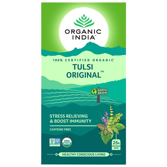 Organic India - Organic Tulsi Original Tea ,25 Bags 