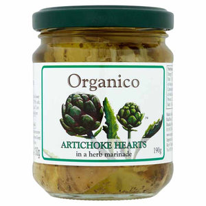 Organico - Organic Artichoke Hearts in a Herb Marinade, 190g
