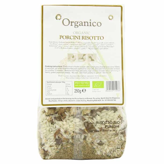 Organico - Organic Porcini Risotto, 250g - back