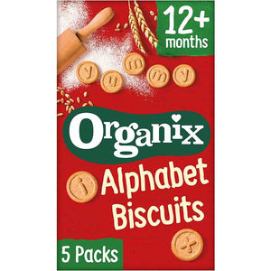 Organix - Organic Alphabet Biscuits, 5x25g