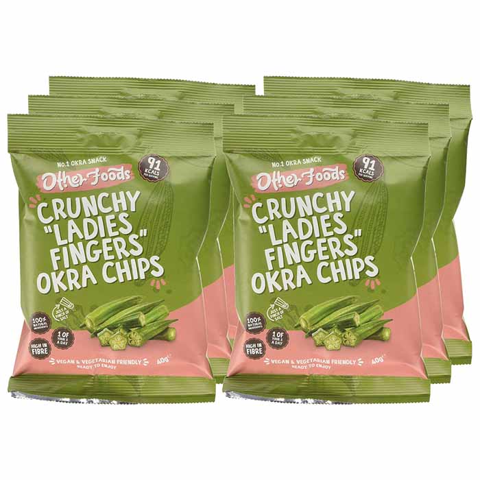 Other Foods - Crunchy Ladies Fingers Okra Chips, 40g | Multiple Sizes - PlantX UK