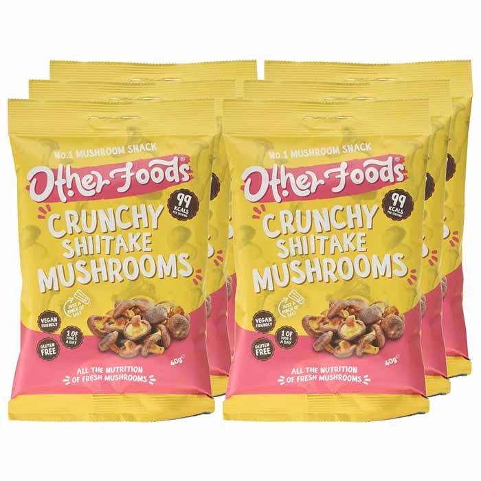 Other Foods - Crunchy Mushroom Chips - Shiitake 6-Pack, 40 G