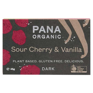Pana Organic - Raw Chocolate Sour Cherry & Vanilla, 45g | Multiple Options