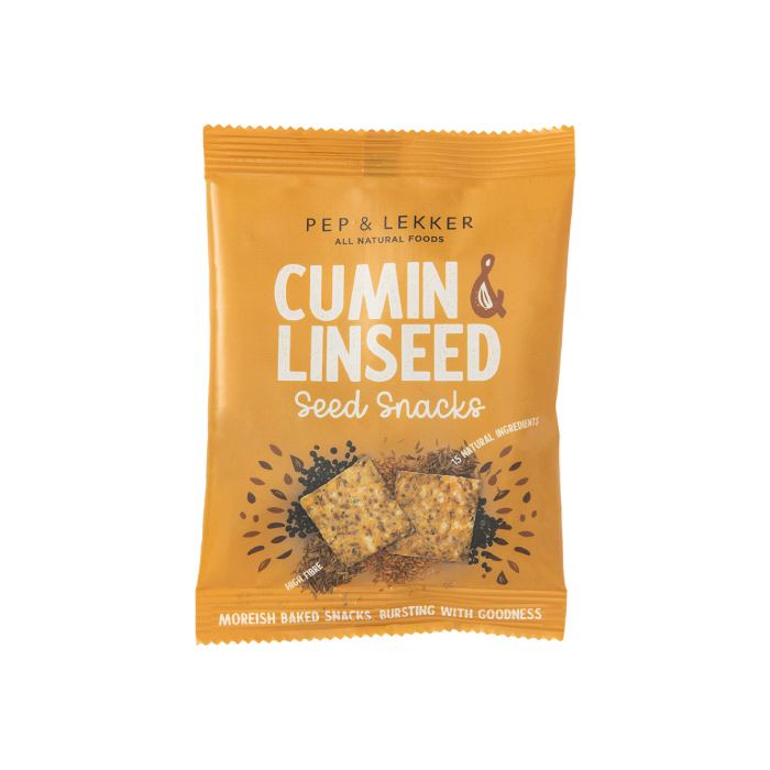 Pep & Lekker - Seed Snacks Cumin & Linseed, 30g