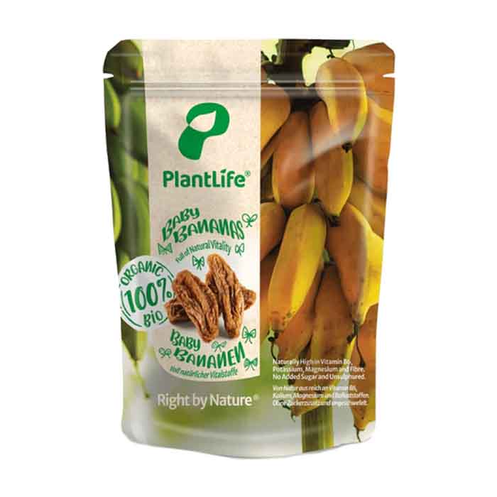 PlantLife - Organic Baby Bananas, 325g
