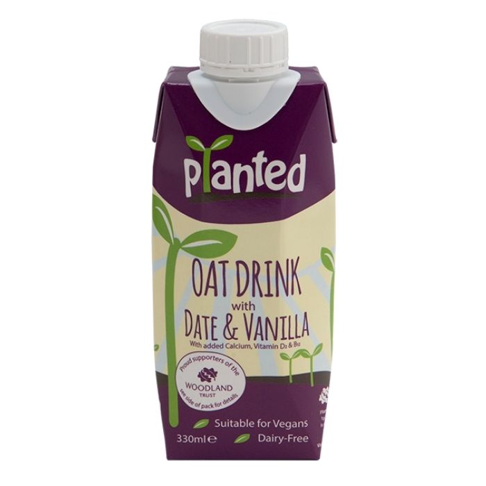 Planted - Oat Drink with Date & Vanilla, 330ml - Front