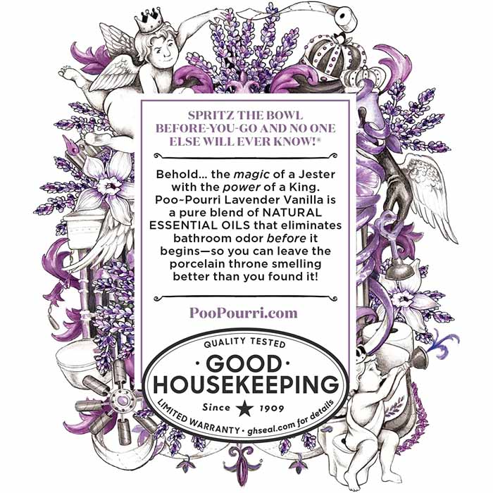 Poo-Pourri - Before You Go Toilet Spray - Lavender Vanilla, 59ml  - back