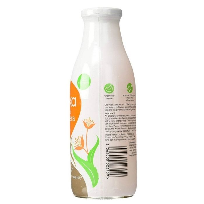 Pukka - Organic Aloe Vera Juice, 500ml - back