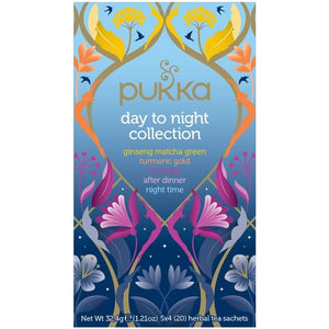 Pukka - Organic Day & Night Collection Tea, 20 Sachets | Pack of 4